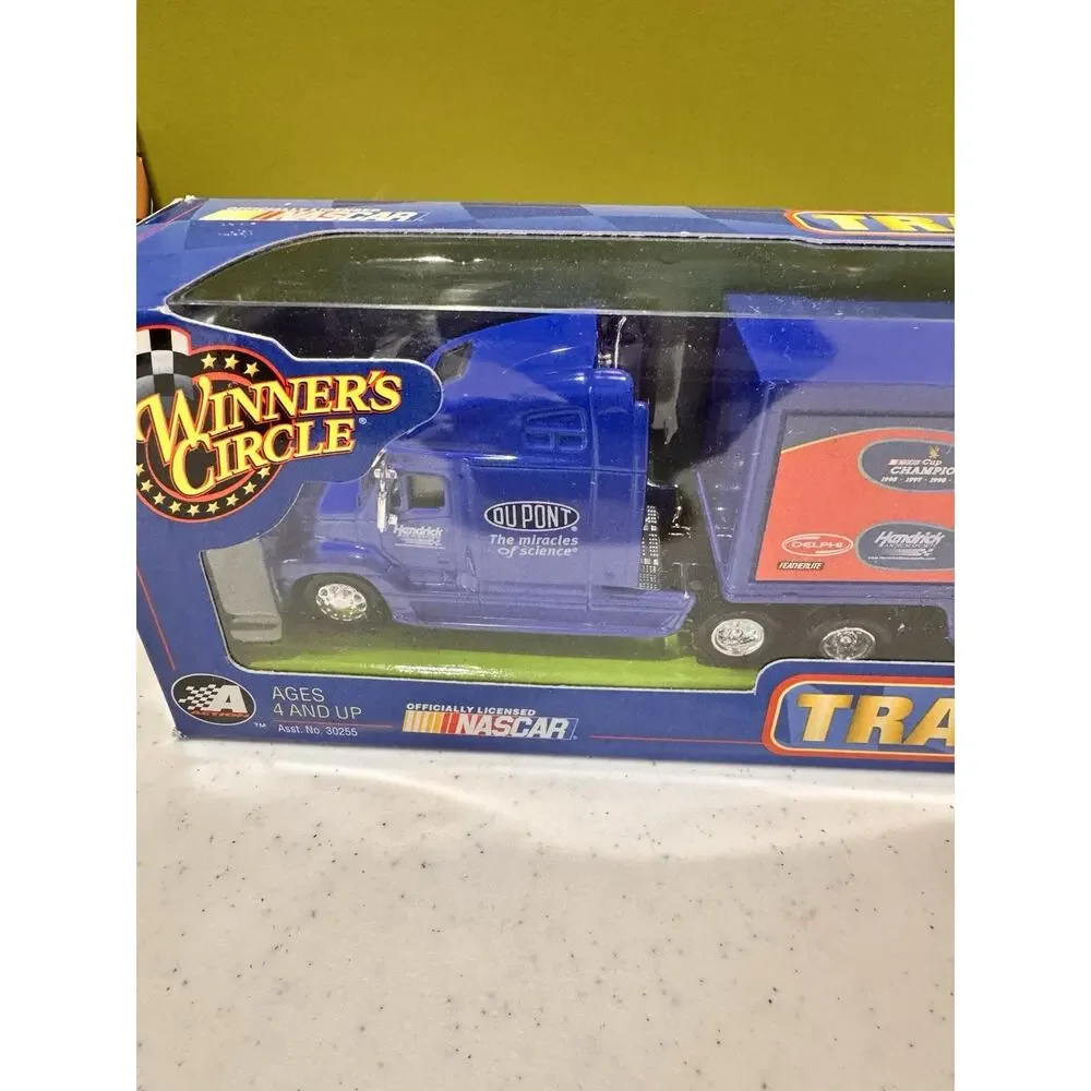 Vtg Nascar Winners Circle Jeff Gordon #24 Dupont Trailer Rig Die-Cast 1:64 Flame